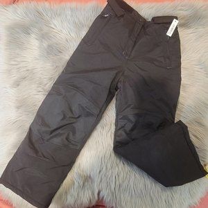 Amazon Essentials Boys' Water-Resistant Snow Pants-Black-With Tag